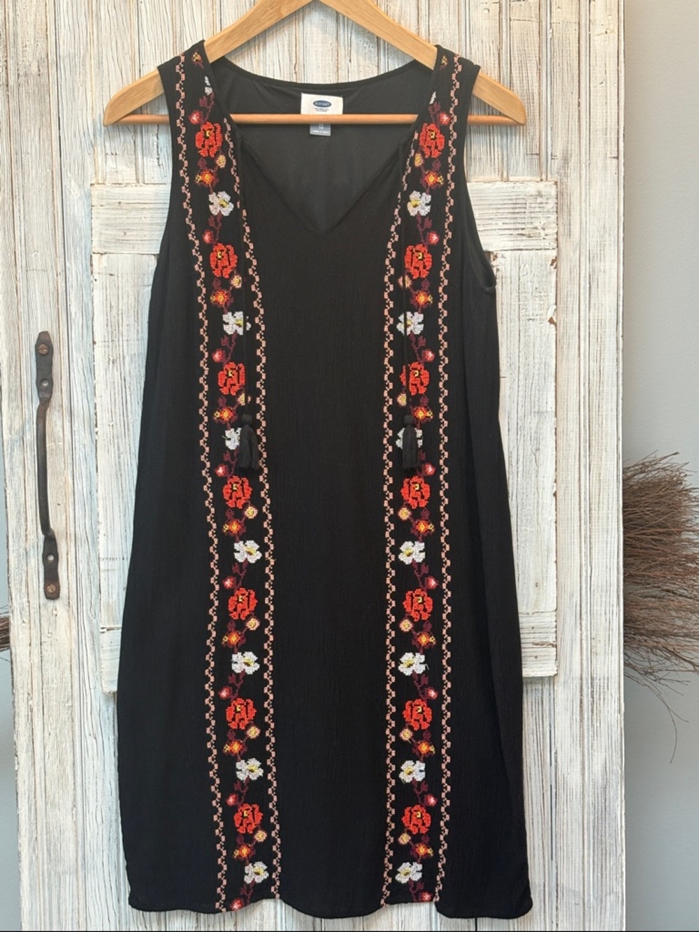 Old Navy Embroidered Sleeveless Midi Dress Boho Size XS